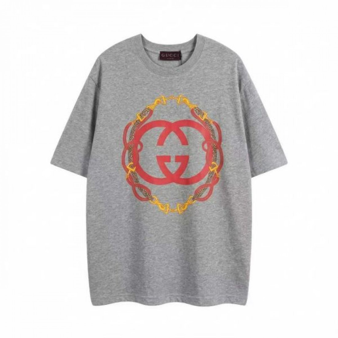 ワンポイント仕様 GUCCI グッチ コピー カットソー ホワイトカラー ブラックGGロゴ コットン素材 クリーンなカジュアルスタイル