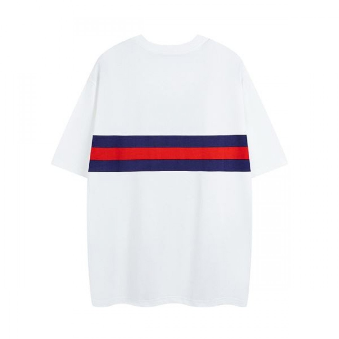 モノトーン構成 GUCCI グッチ コピー Tシャツ ホワイト×ブラック配色 ダブルGロゴ ゆったりシルエット仕様