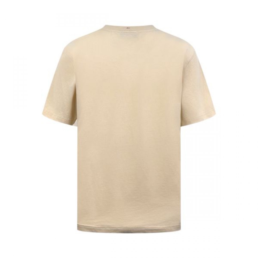 デニムポケット MONCLER モンクレール コピー Tシャツ ベージュカラー ワンポイントロゴ 半袖デザイン 軽やかなカジュアル感演出