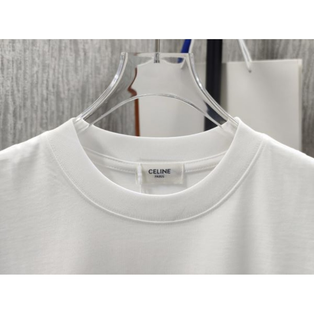 アーチロゴ プリント 半袖 クルーネック CELINE セリーヌ コピー Tシャツ カジュアル トップス
