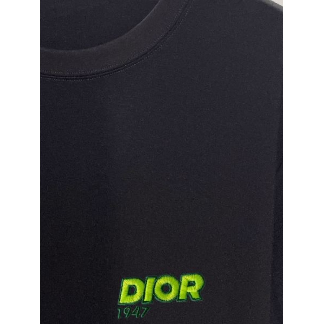 半袖Tシャツ DIOR ディオール コピー ロゴ刺繍 ワンポイント クルーネック カジュアルトップス