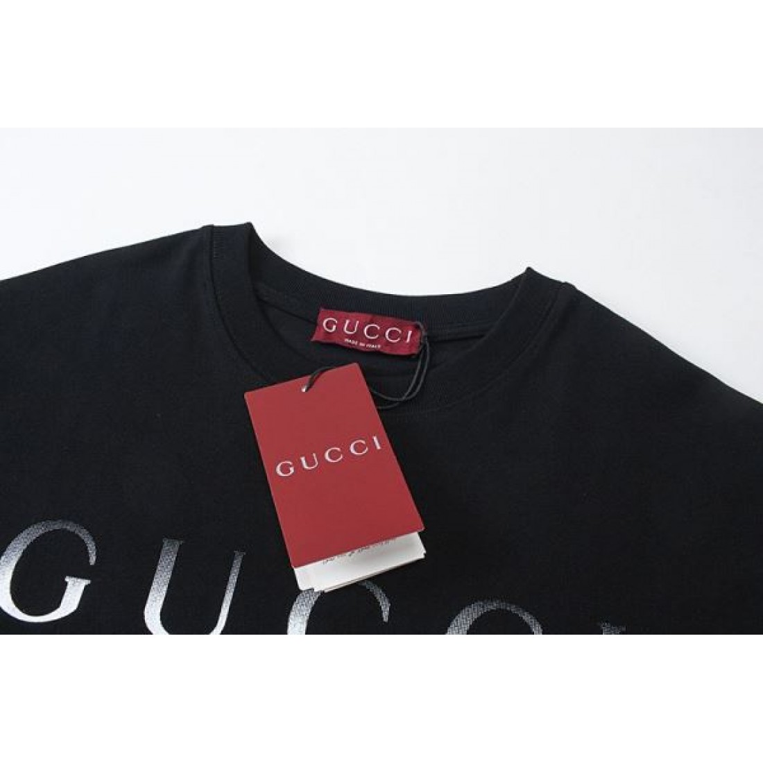 半袖Tシャツ GUCCI グッチ コピー ロゴプリント ダブルG ラインデザイン クルーネック カジュアルトップス