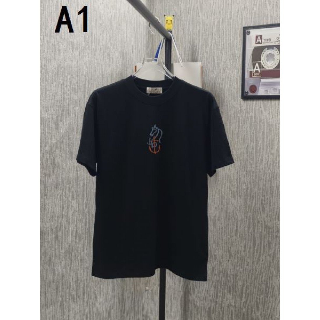ブラック 半袖Tシャツ HERMÈS エルメス ...