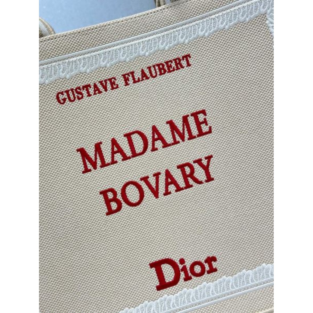 MADAME BOVARY リネン風デザイン こなれ見え 人気上昇中 Dior ディオール コピー トートバッグ 軽量仕様 通勤対応 洗練カジュアル