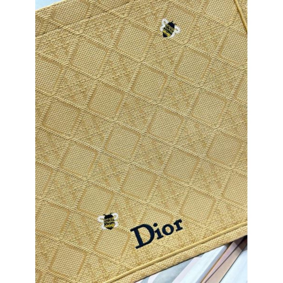 ロゴデザイン ジャカード素材 大人コーデ 高級感 DIOR ディオール コピー ラージトートバッグ カジュアルスタイル