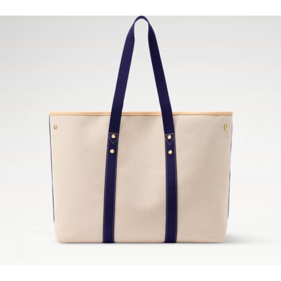 ベージュトート ネイビーハンドル デイリー使い LOUIS VUITTON ルイヴィトン コピー トートバッグ きれいめカジュアル 注目商品