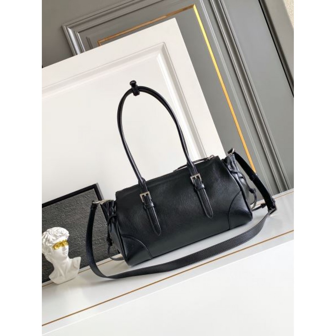 レザー ミニボストン 2WAYハンドル ゴールド金具 PRADA プラダ コピー バッグ カラーバリエーション豊富 通勤フォーマル対応