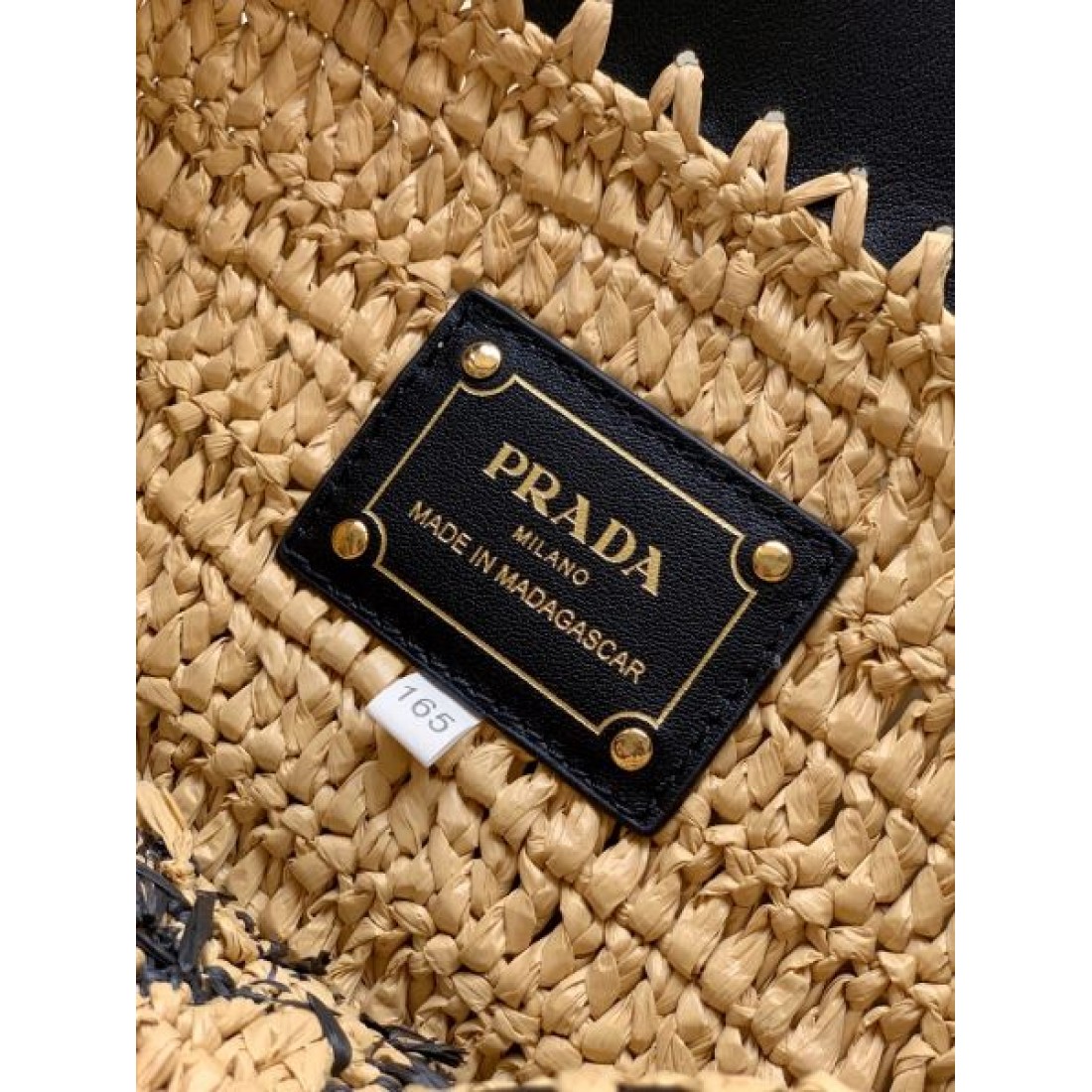 ナチュラルストロー ロゴ刺繍デザイン 軽量サマーコレクション PRADA プラダ コピー トートバッグ 高見えカジュアル