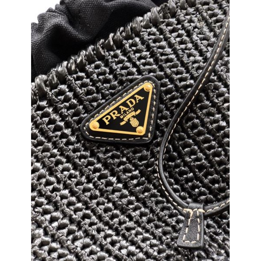 ストロー編み レディース 巾着インナー付き 2WAYハンドル PRADA プラダ コピー バッグ 夏コレクション 軽量カジュアル 上品スタイル