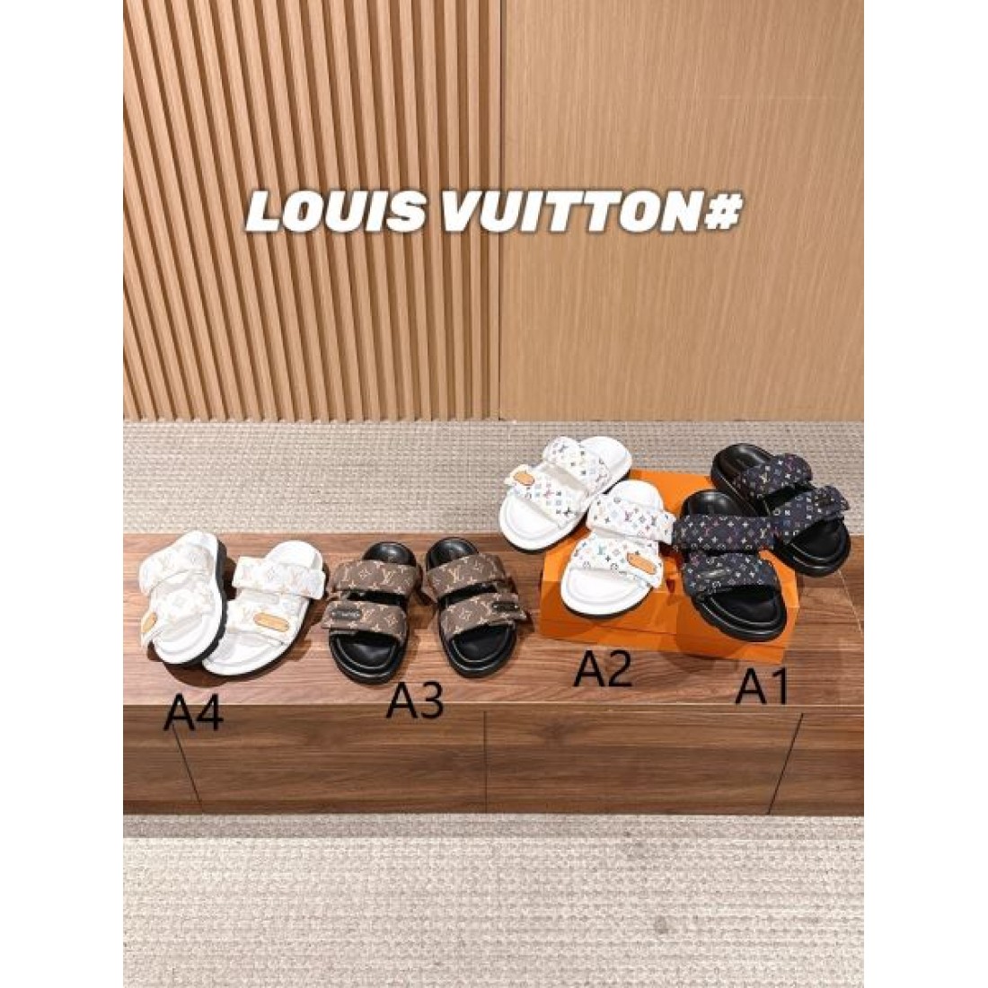 ダブルストラップ 大人カジュアル リゾートコーデ 旬のアイテム LOUIS VUITTON ルイヴィトン コピー フラットサンダル