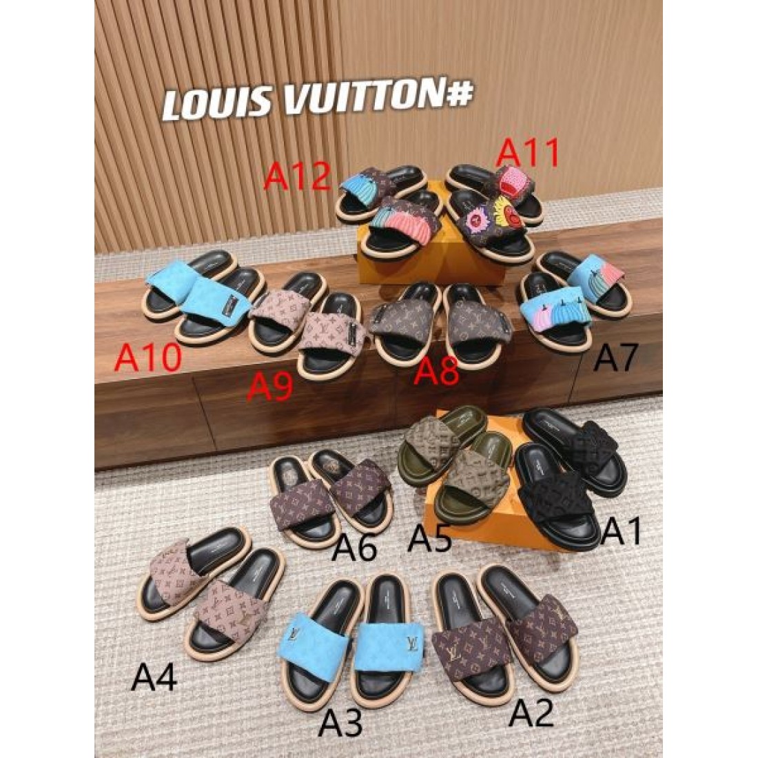 リラックススタイル 高見えコーデ 季節注目 LOUIS VUITTON ルイヴィトン コピー フラットサンダル 軽やかな印象