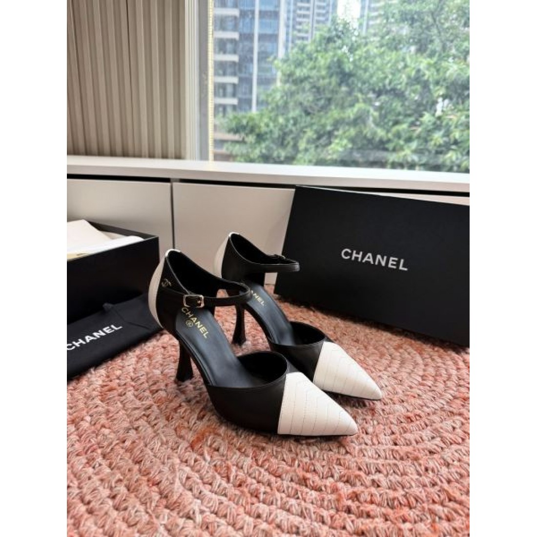ハイヒール エレガント ラグジュアリー 上質コレクション CHANEL シャネル コピー バイカラーパンプス 定番人気