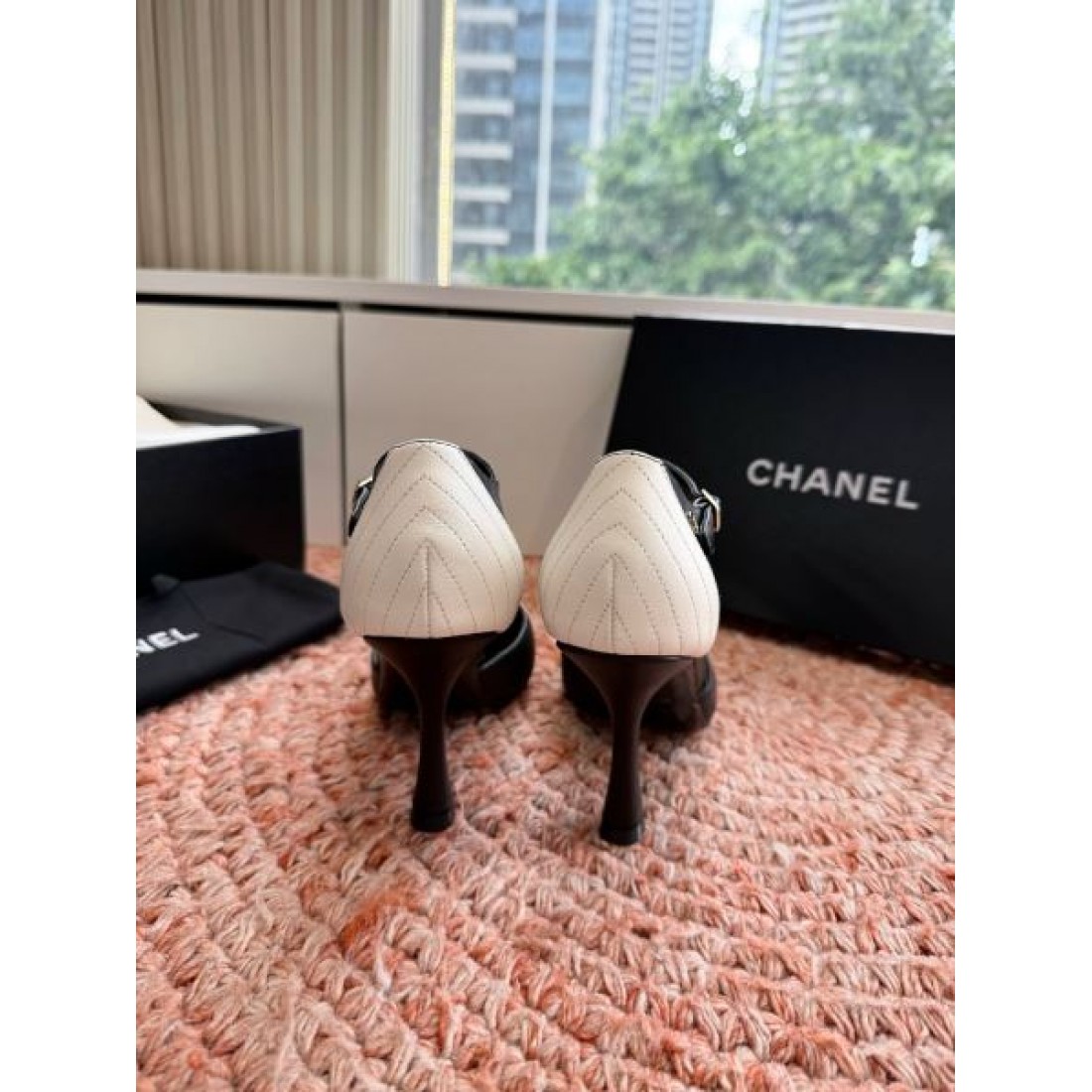 ハイヒール エレガント ラグジュアリー 上質コレクション CHANEL シャネル コピー バイカラーパンプス 定番人気