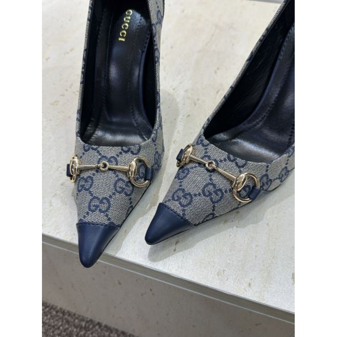 スリングバック モノグラムデザイン ハイヒール コレクション GUCCI グッチ コピー パンプス 上品 レディース