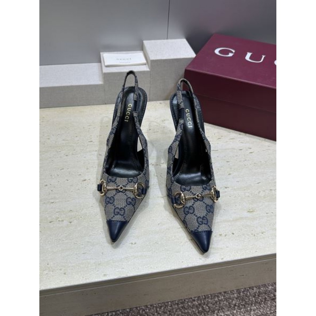 モノグラム ポインテッドトゥ ラグジュアリーコレクション GUCCI グッチ コピー スリングヒール 2026SS トレンド