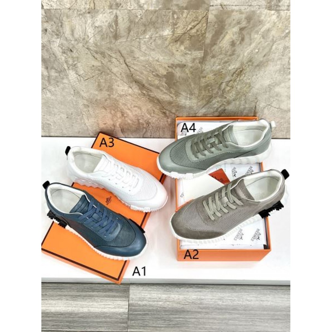 レースアップ仕様 ベーシックシルエット HERMES エルメス コピー スニーカー 実用性デザイン シティカジュアル 幅広い着こなし