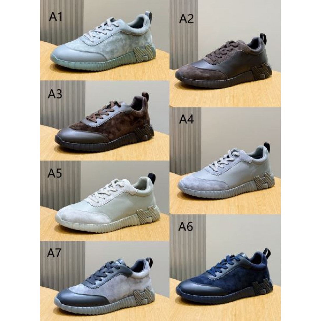 ミニマルシルエット アクセントステッチ HERMES エルメス コピー スニーカー 快適設計 休日スタイル シティファッション