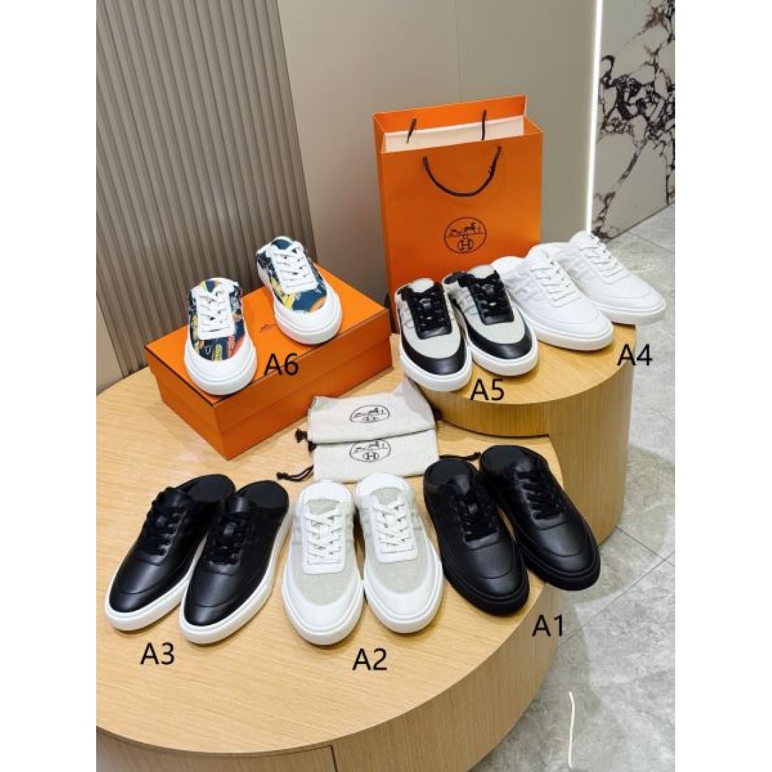 レザーデザイン ローカット ミニマルフォルム HERMES エルメス コピー スニーカー 丁寧な作り シティスタイル