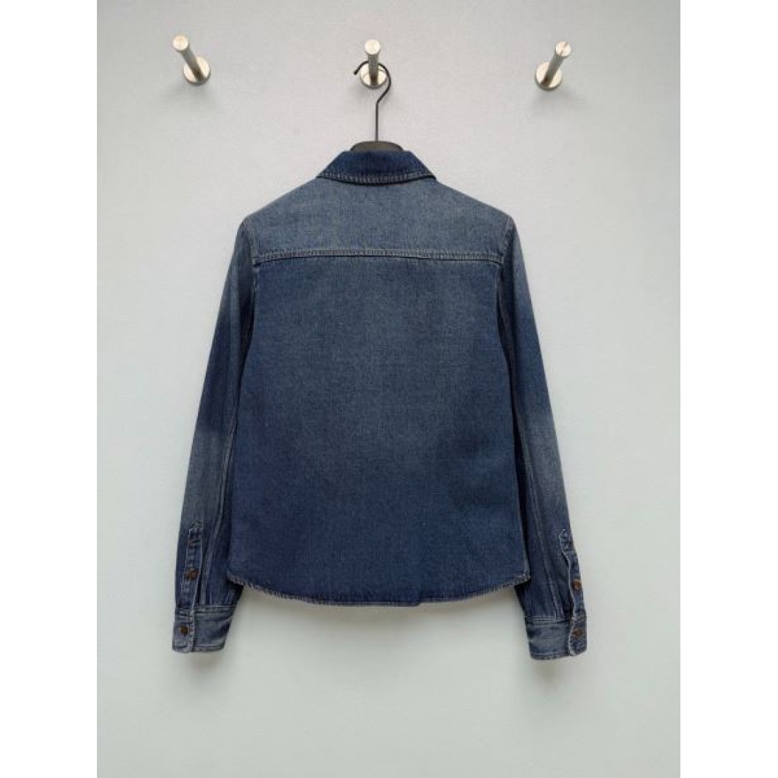 レギュラーカラー SAINT LAURENT サンローラン コピー 長袖デニムシャツ フレンチカジュアル