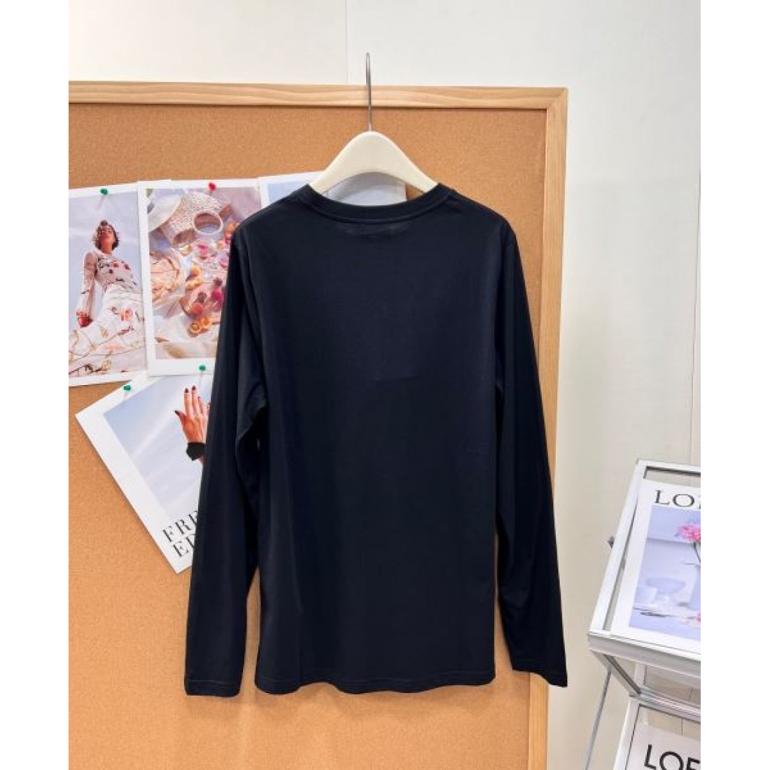 センターレタリング ミニグラフィック SAINT LAURENT サンローラン コピー 長袖Tシャツ クールレタードデザイン