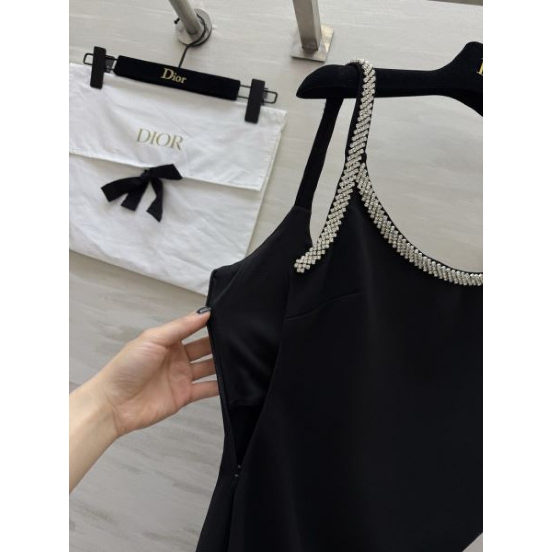 サイドドレープ ロングシルエット DIOR ディオール コピー キャミソールワンピース エレガントスタイル