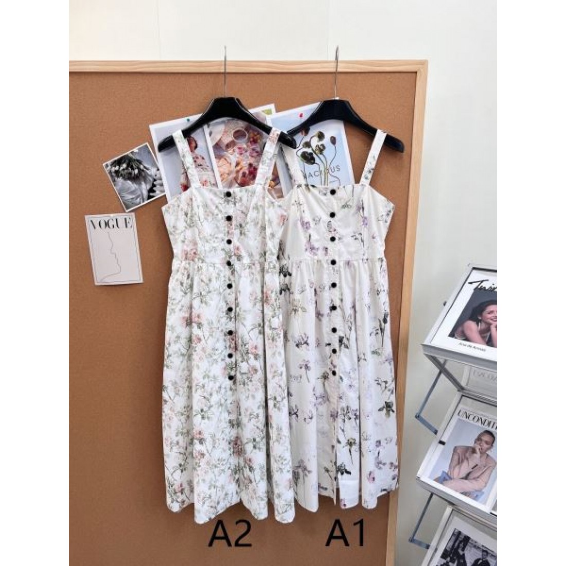 小花柄 Aライン DIOR ディオール コピー ノースリーブワンピース ロマンティックデザイン
