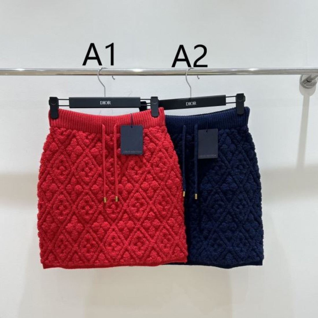 菱格子デザイン Aラインシルエット LOUIS VUITTON ルイヴィトン コピー キルティングミニスカート モードスタイル