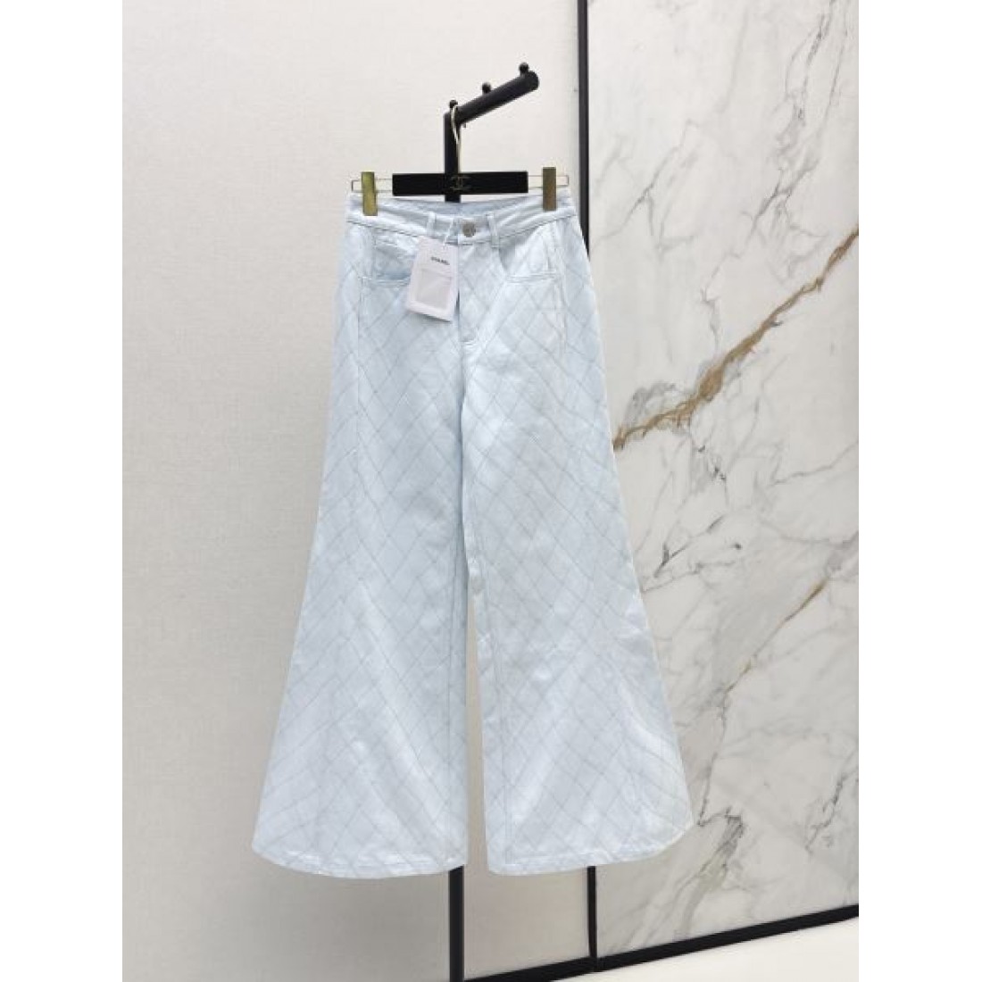 同色織柄 スカート見え CHANEL シャネル コピー キュロットパンツ リラックスフォルム