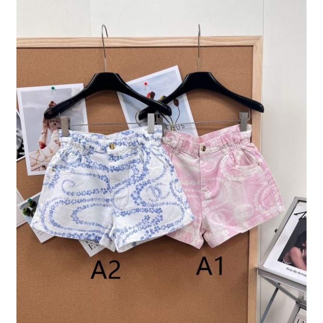 総柄デザイン ワイドシルエット CHANEL シャネル コピー ハイウエストショートパンツ リゾートカジュアル
