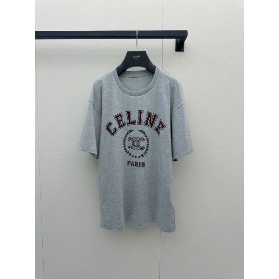 ヴィンテージ感漂う CELINE セリーヌ コピー グラフィックTシャツ サークルモチーフ ルーズフィット