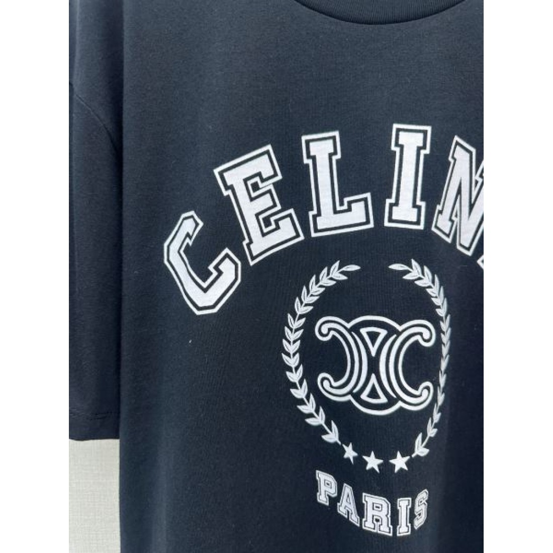 レトロムード CELINE セリーヌ コピー グラフィックTシャツ ビッグレタリング ルーズシルエット