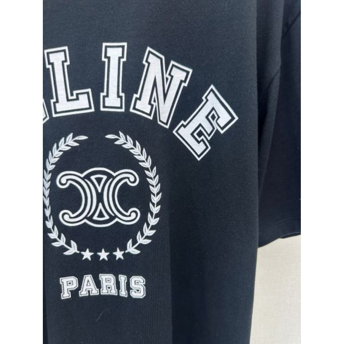 レトロムード CELINE セリーヌ コピー グラフィックTシャツ ビッグレタリング ルーズシルエット