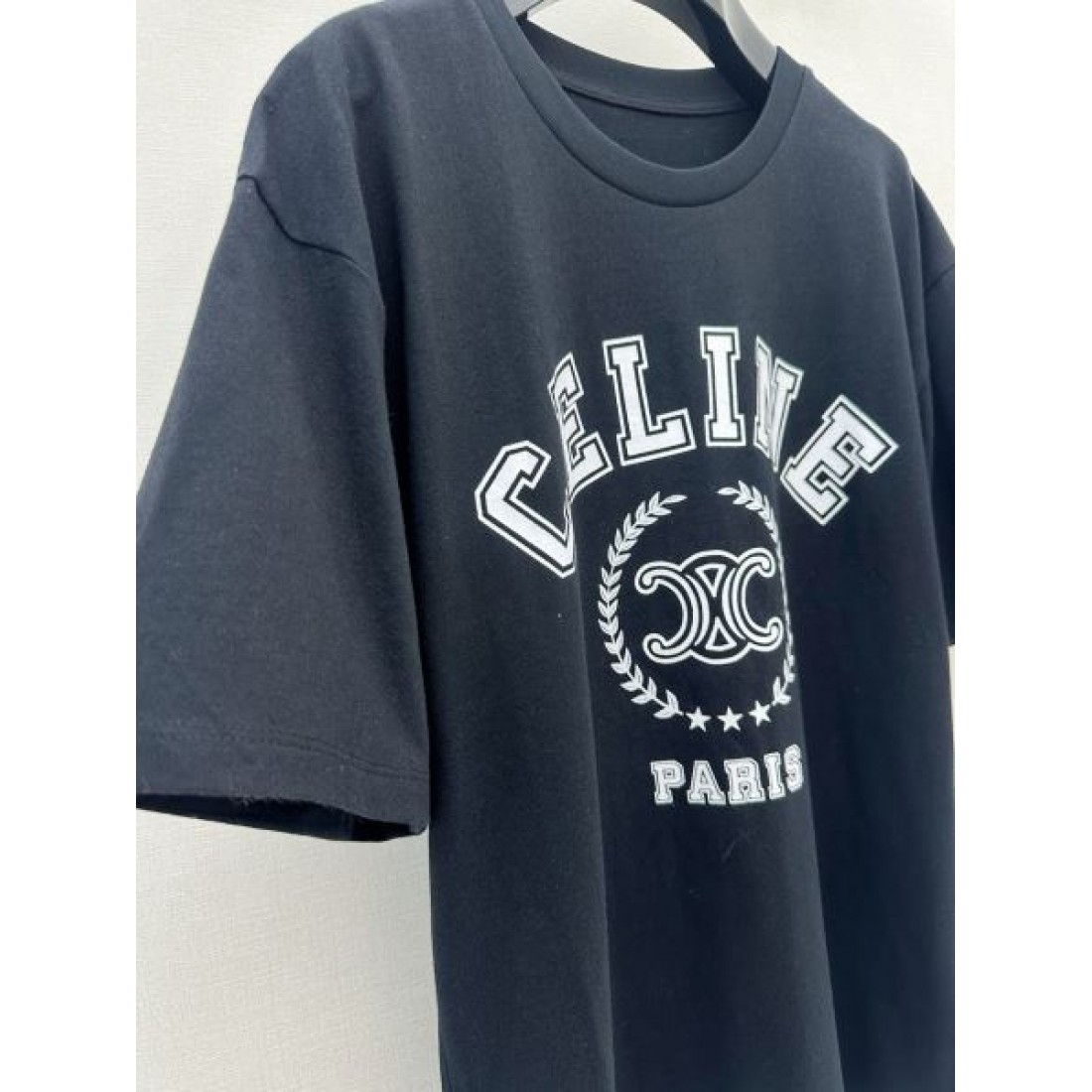 レトロムード CELINE セリーヌ コピー グラフィックTシャツ ビッグレタリング ルーズシルエット