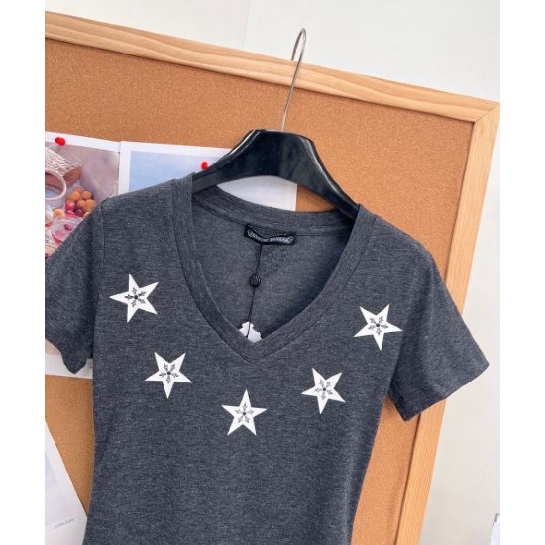 CHROME HEARTS クロムハーツ コピー レディース グラフィックTシャツ クロスモチーフ フィットシルエット デイリーストリート