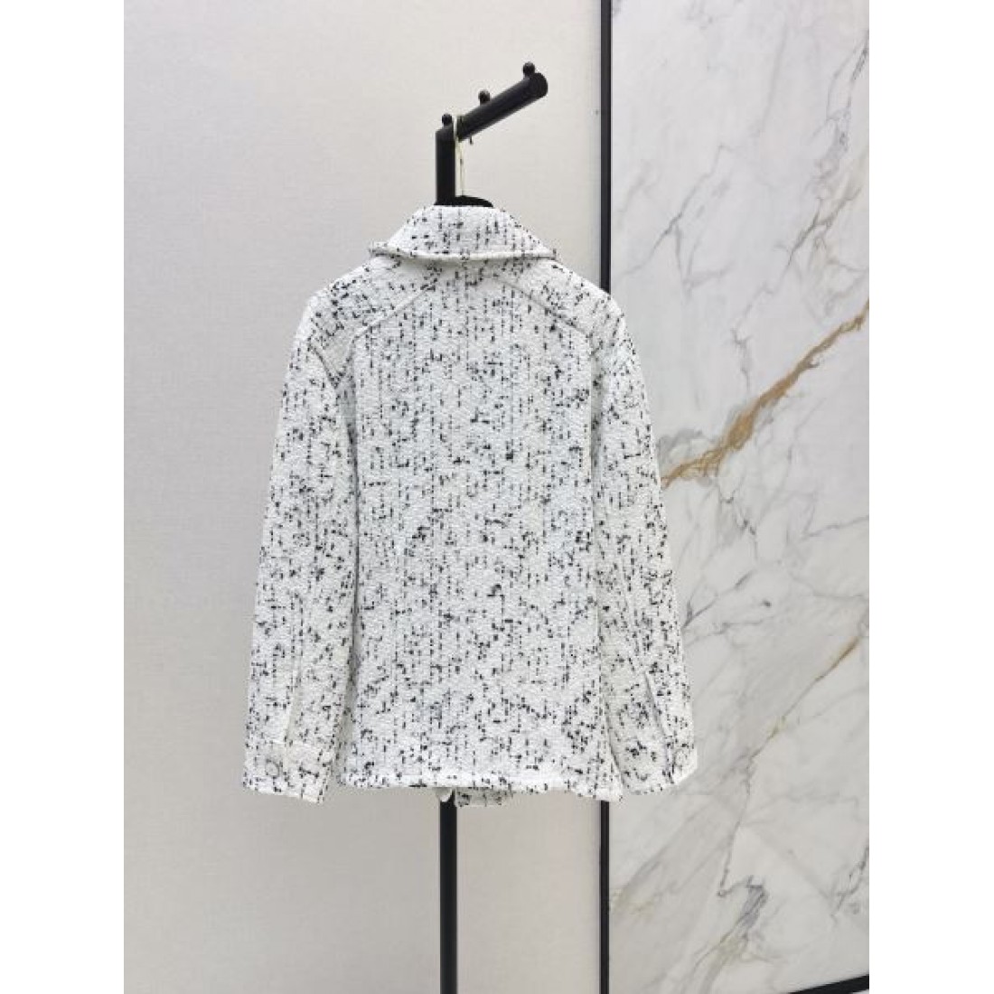 CHANEL シャネル コピー レディース シャツブルゾン ネップ調テクスチャー 直線シルエット クラシカル仕様