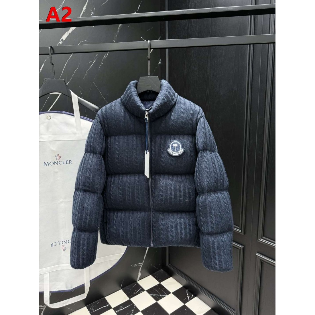 グレー・ダークネイビー・ブラック コントラスト仕様 MONCLER モンクレール コピー ショートダウン デイリーカジュアル