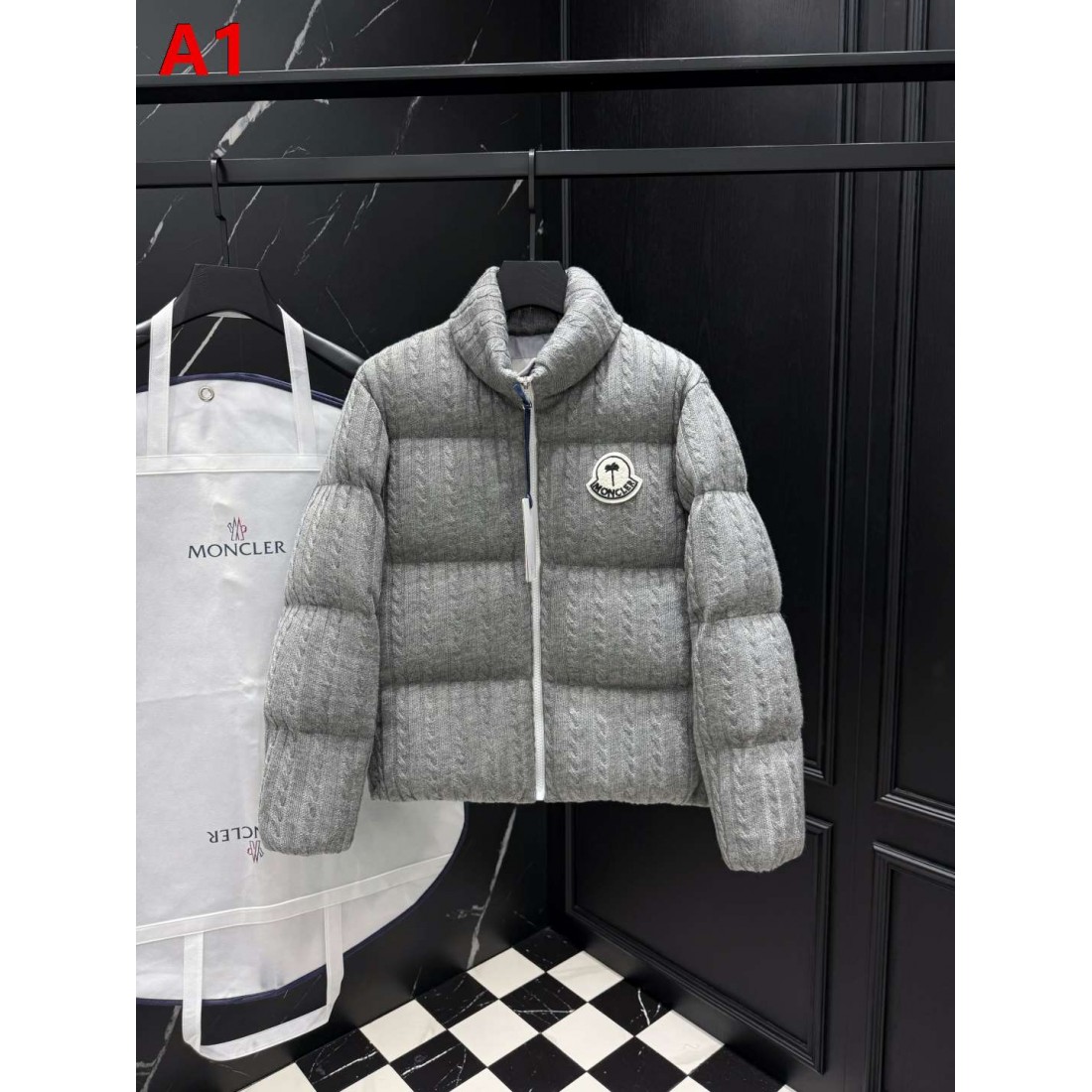 グレー・ダークネイビー・ブラック コントラスト仕様 MONCLER モンクレール コピー ショートダウン デイリーカジュアル