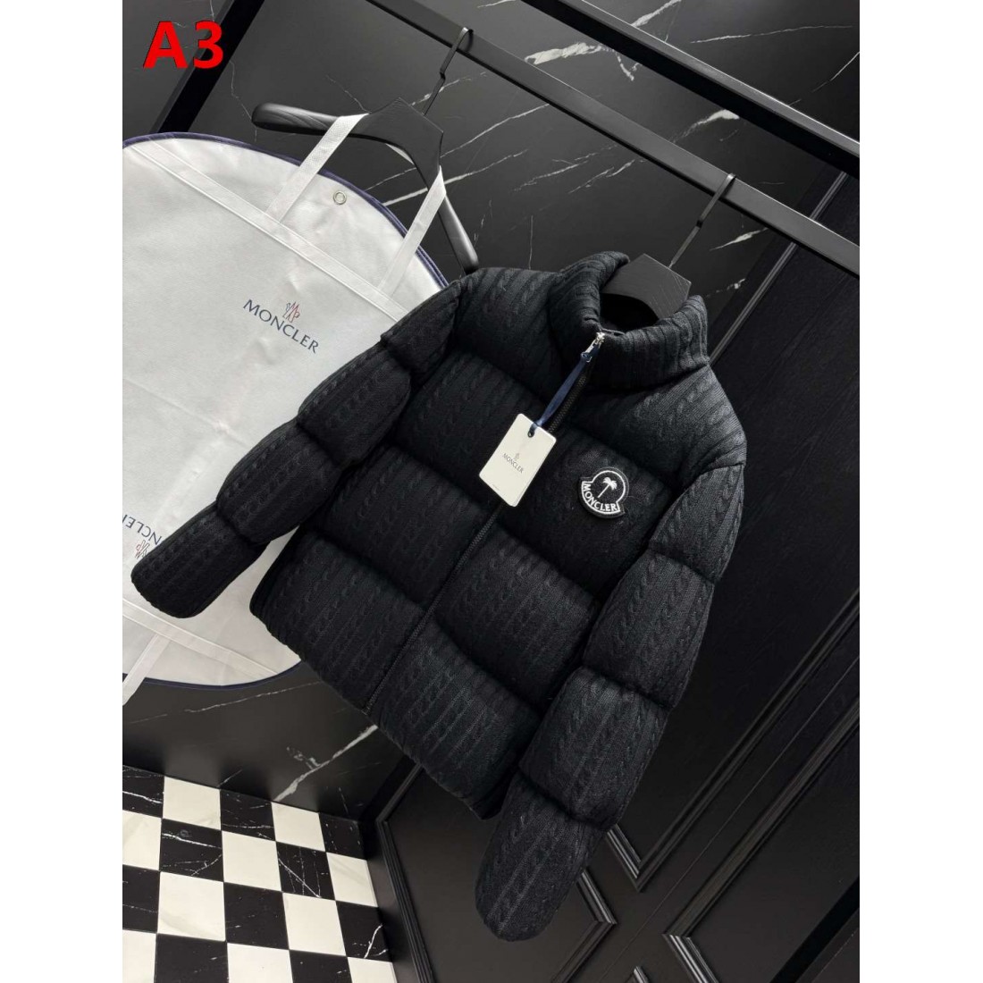 グレー・ダークネイビー・ブラック コントラスト仕様 MONCLER モンクレール コピー ショートダウン デイリーカジュアル