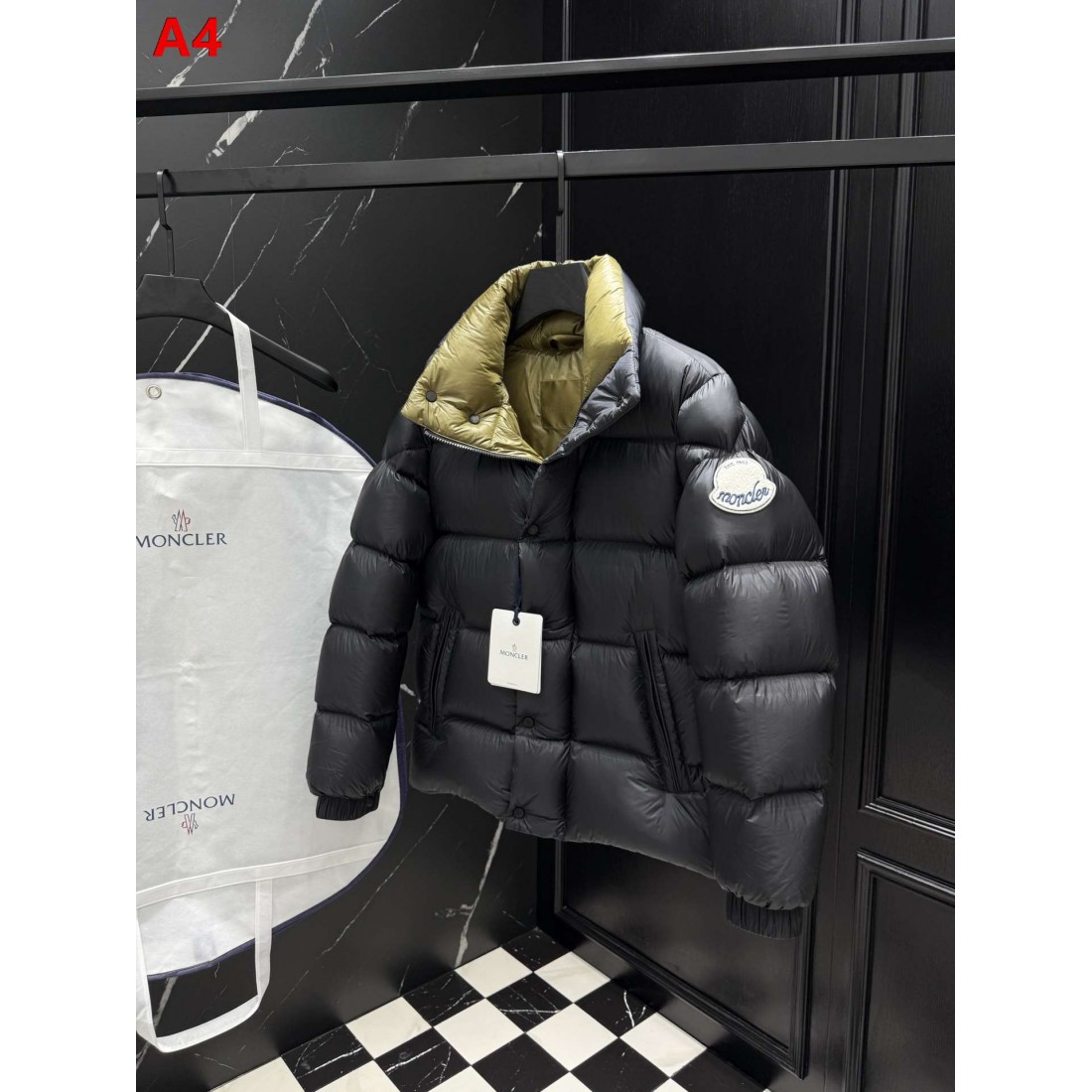 グレー・ダークネイビー・ブラック コントラスト仕様 MONCLER モンクレール コピー ショートダウン デイリーカジュアル