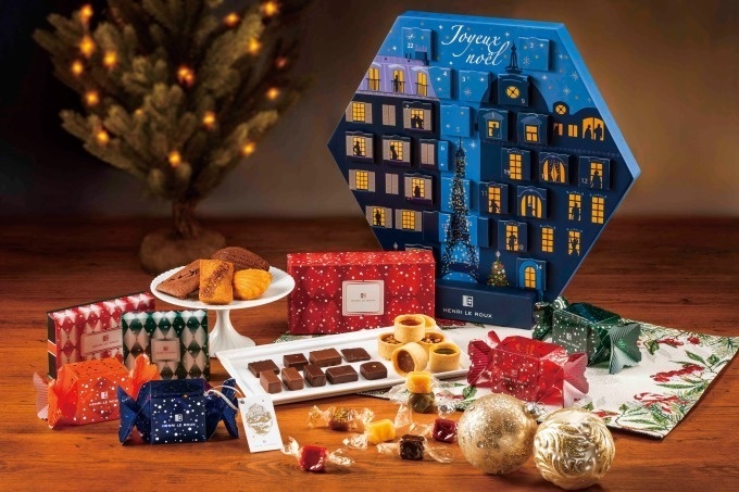 アンリルルー、新作ボンボンショコラをアレンジしたクリスマスケーキ＆キャラメル入りアドベントカレンダー｜写真1