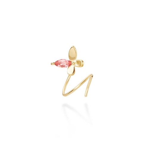 パサージュ ド パピヨン ピアス 18K YG／ピンクトルマリン 36,000円＋税※シングル(左耳用)