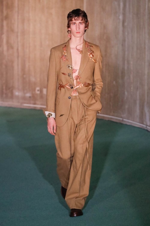 アン ドゥムルメステール 2020年秋冬コレクション - バレエ衣装着想のロマンティックな紳士服｜写真28