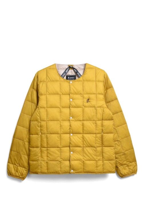 クルーネックインナーダウンジャケット(マスタード) 9,900円