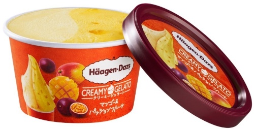 ハーゲンダッツ(Häagen-Dazs) ヘーゼルナッツ＆ミルク マンゴー＆パッションフルーツ｜写真3