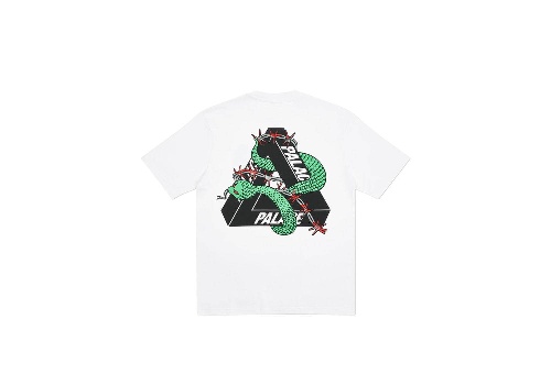 パレス スケートボードの新作Tシャツ、“蛇”“有刺鉄線”を纏ったロゴを配して - 全8色で展開｜写真14
