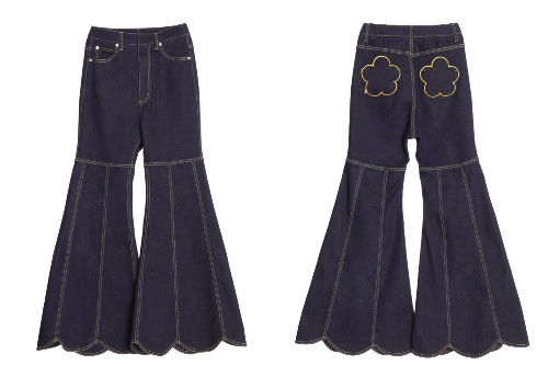 Daisy Petal Denim Pants 22,000円＋税