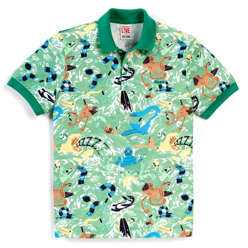 LACOSTE L!VE × MICAH LIDBERG　ポロシャツ　グリーン