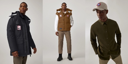 (左から)
BANFF PARKA FOR OVO 171,600円、 HOODED FREESTYLE CREW VEST FOR OVO 125,400円、WOOL CAP FOR OVO 27,500円